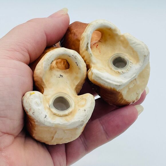 Vintage Brown Bears Hanging From Tree Salt & Pepper Shakers 4.5" - Picture 6 of 8